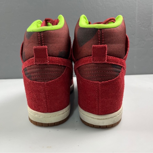 Nike Dunk Sky Hi Noble Red Camo Hidden Wedge Sneakers Women’s Sz 7.5 543258-601 - Picture 7 of 9